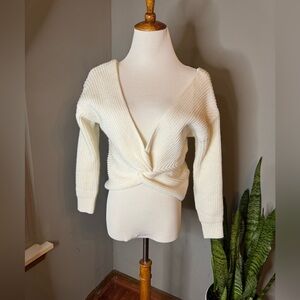 Zaful Off-White Knit Top